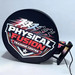 Outdoor Business Shop Sign Light LED Advertising Light Box Hanging Wall-Mounted Acrylic Stainless Steel Weatherproof