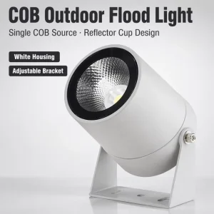 Outdoor COB LED Exterior Spotlight IP65 Aluminum U Bracket Commercial Building Garden Landscape Flood Lamp 10-60W M-UBC