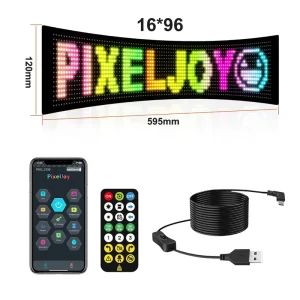 Outdoor Car Windshield LED Full Color Display Screen with Scrolling Text SDK Enabled IP65 Rated