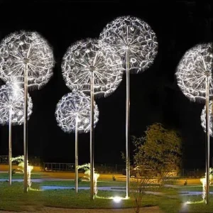 Outdoor Christmas Decoration Park Street Lights Garden Lamp Led Dandelion Lights