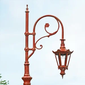 Outdoor Classic European Style LED Antique Street Light and Poles Aluminum Garden Lamp Post
