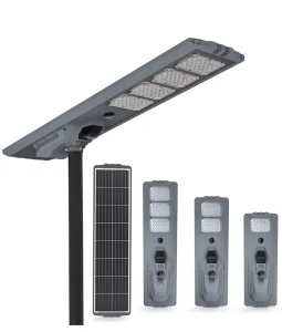 Outdoor Commercial Lighting Aluminum IP65 Waterproof Engineering Street Light 100W 200W 300W 400W All in One Solar Street Light