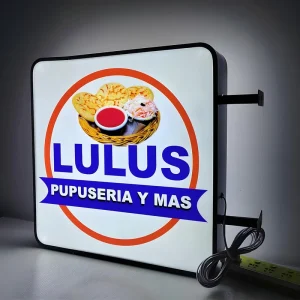 Outdoor Custom Round LED Light Box Sign Double Sided Blade Sign Wall Mounted Illuminated Logo Signage for Shop Storefront