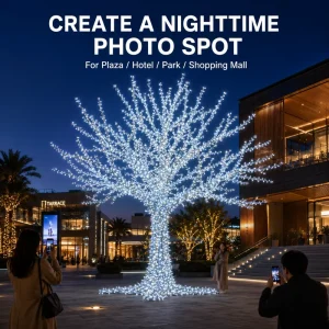 Outdoor Decoration Artificial LED Light Giant Christmas Tree