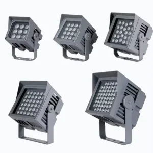 Outdoor Dimmable Warm White IP65 Waterproof Aluminum LED Flood Light High CRI 85 for Building Facade Landscape Commercial Use