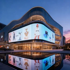 Outdoor Easy Install LED Advertising Panel Right Angle LED Video Wall LED Screen Roadside Advertising
