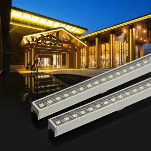 Outdoor Facade Strip Lights Ip66 Waterproof DMX512 Rgb Led Linear Light for Architectural Building Facade Lighting