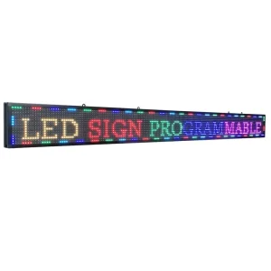 Outdoor Full Color LED Programmable Scrolling Sign Display Business Store Advertising Board for Shopping Mall LED Running