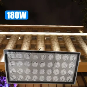 Outdoor Garden LED Tree Light 180W IP66 Waterproof Aluminum Floodlight for Yard Landscape Accent Wall Wash Lighting