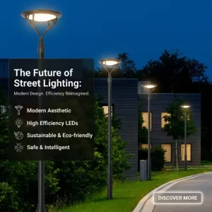 Outdoor Garden Lights 3 meter Modern Landscape Lights for Residential Areas and Gardens Simple Solar powered European Style