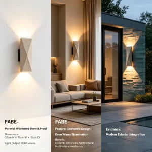 Outdoor Garden Stainless Steel Wall Light IP65 Waterproof Courtyard Villa Clubhouse Entrance Staircase Corridor Exterior Villas