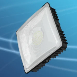 Outdoor Gas Station Lighting Surface Mounted IP65 Waterproof 130lm W 50W to 120W LED Canopy Light