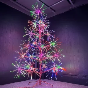 Outdoor Giant Festival Decoration Artificial Metal Frame LED Pattern Light Multi-color Luxury Christmas Halloween Landscape