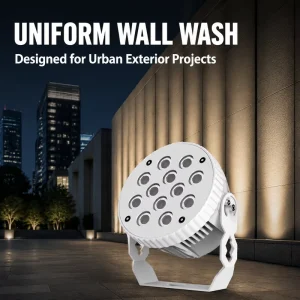 Outdoor High Bright RGB LED Flood Light 24W IP67 Waterproof with DMX512 Control for Hotel Building Facade & Commercial Complex