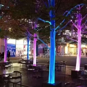 Outdoor Holiday Landscape Wedding Decoration Ceiling Net Mesh LED Fiber Optic Strip Lights Christmas Halloween IP67 Rated