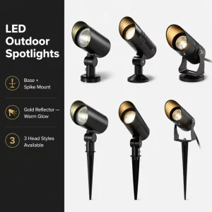 Outdoor IP65 Aluminum LED Waterproof Tree Lighting Landscape Lawn Light Ground Mounted Floodlight 24V LED Spotlight