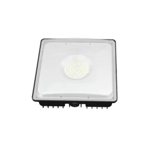 Outdoor IP65 High Efficacy 50W 120lm/W ETL LED Canopy Light Fixture Surface Mount LED Under Canopy Lighting