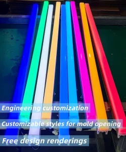 Outdoor IP65 Rated Led Linear Lighting Building Facade Linkable Strip Wall Light Aluminum PC Cover Warm White RGB