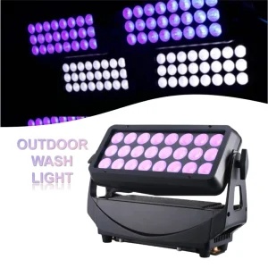 Outdoor IP65 Waterproof 600W 24x20W 6in1 RGB LED Wall Washer Light DMX512 Control for Stage Concert event shows