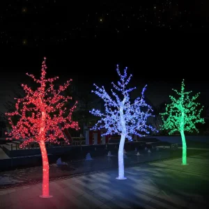 Outdoor IP65 Waterproof High-Brightness LED Artificial Cherry Blossom Tree Lights Custom Color High CRI 90