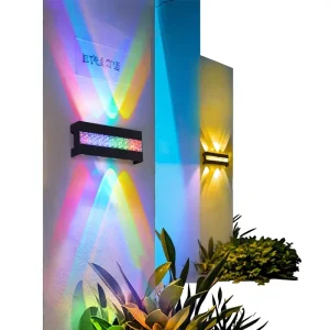 Outdoor IP65 Waterproof LED Wall Lamp AC85-265V 10W/8W/6W ABS Material Warm Light Decorative Garden Lamp