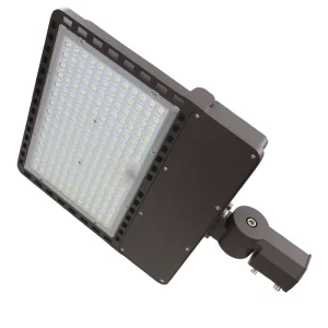 Outdoor IP66 Parking Lot Light LED Shoebox Light with Good Heat Sink AC Power Supply