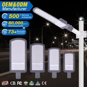 Outdoor IP66 Waterproof Die Casting Aluminium SMD 50W 100W 150W 200W LED Street Light