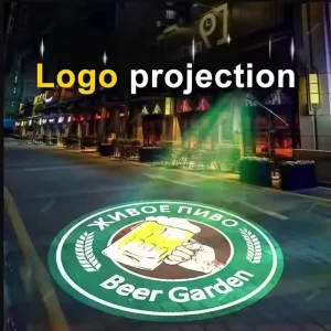 Outdoor IP68 50W HD Rotating LED Gobo Projector Light Aluminum Alloy Lamp Body for Commercial Building
