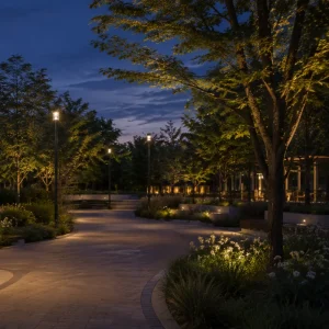 Outdoor LED Bollard Light Waterproof Garden Lamp Modern Landscape Lighting for Courtyard Park Villa Pathway