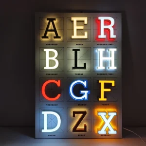 Outdoor LED Channel Sign Durable Glass PVC Materials with Neon Letters for Office Retail Store Advertising