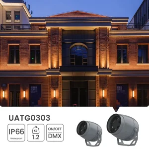 Outdoor LED Circular Flood Light IP66 Aluminum Glass High Bright Lightweight Landscape 3 Year Warranty ROHS 6000K