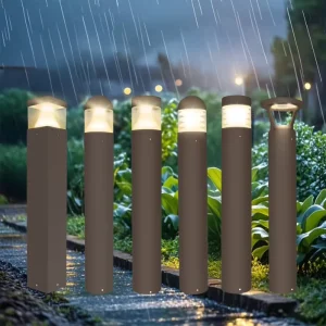 Outdoor LED Garden Lawn Light Aluminum Landscape Pathway Villa Courtyard Grassland Road Bollards Lights
