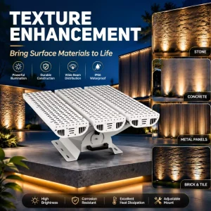 Outdoor LED IP66 Waterproof High Bright Landscape Wall Light Adjustable Beam Angle Energy Star Certified 5 Year Warranty