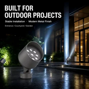 Outdoor LED Landscape Architectural Flood Light DMX512 Control IP67 Waterproof High Bright Spotlight 30 Beam Angle Building CRI