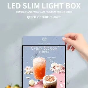Outdoor LED Light Box Advertising Snap Frame with High Brightness and Waterproof Design for Shops