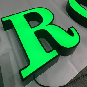 Outdoor LED Lighting and Customized Electronic Logos with 3D Acrylic Front Lights for Commercial Stores