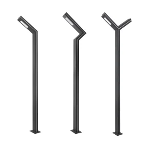 Outdoor LED Pole Light IP65 L Shaped Landscape Light with RGB Strip for Garden Park Pathway Lighting