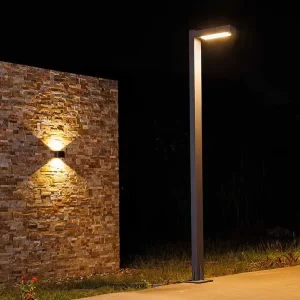 Outdoor LED Post Light Vertical Lawn Lamp Custom Outside Simple Nordic Style Garden Light Head Only