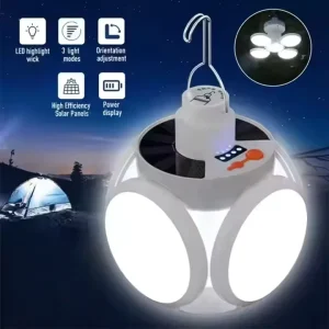 Outdoor LED Solar Tent Light Bulb Charging Multifunctional Lantern Pendant Camping Lighting Emergency Light