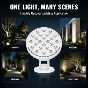 Outdoor LED Spot Light Projector Landscape Architectural Facade Lighting IP67 Dustproof Waterproof CRI90 6 60 Beam 3600 Lumens
