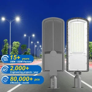 Outdoor LED Street Light IP65 Waterproof 50W 200W AC Commercial Public Parking Lighting