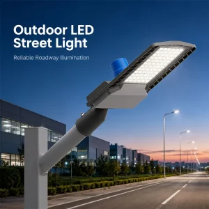 Outdoor LED Street Light for Roadway Industrial Park Pole Mounted Commercial Area and Parking Lot Project Lighting