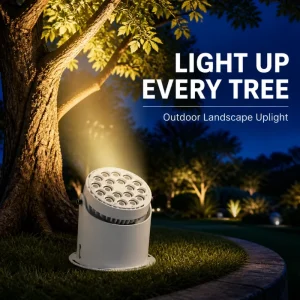 Outdoor LED Underground Lights Adjustable Angle Surface Mounted Semi Underground IP65 220V DC Dimmable Garden Tree Lighting High