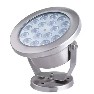 Outdoor Landscape IP68 Waterproof 12V 24V Stainless Steel DMX Warm White RGB Dimmable Fountain Underwater Spot Flood Pool Lights