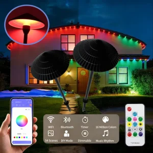 Outdoor Lawn Lights RGB Illuminated Pathway Driveway IP65 Yard Light Waterproof RGB Landscape Lighting