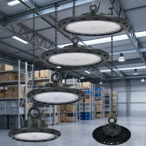 Outdoor Lighting High Bay LED Lighting Fixtures UFO High Bay Lights for Factories Stadiums and Supermarkets