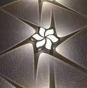 Outdoor Lighting Waterproof LED Garden Light 110v 240v Aluminum Wall Lamp Butterfly Shape Decor for Garden Patio Yard Fixture