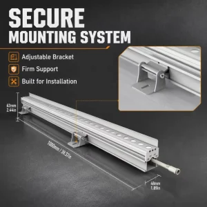 Outdoor Linear Wall Washer Lamp 15W Wall Washing for Facade Architectural Landscape Lighting Light with Cable Box Warm White
