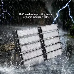 Outdoor Modular LED Flood Lamp 100W 250W 400W Die cast Aluminum LED Tunnel Light for Highway Construction Workshop Yard Lighting