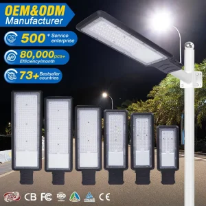 Outdoor Public Parking Lot IP66 Waterproof Aluminum Garden SMD 30W 50W 100W 150W 200W 300W LED Street Light